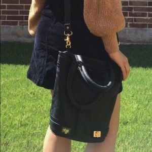 TOPSHOP Navy Blue Crossbody/Tote